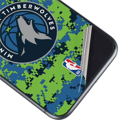 NBA Minnesota Timberwolves Digi Camo iPhone 11 Skin
